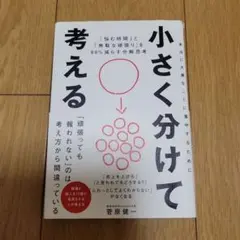 小さく分けて考える : 「悩む時間」と「無駄な頑張り」を80%減らす分解思考