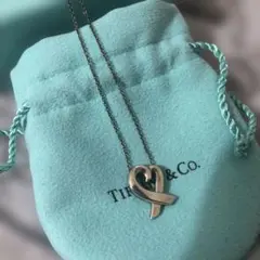 Tiffany & Co. シルバーハートネックレス　ラビングハート　925