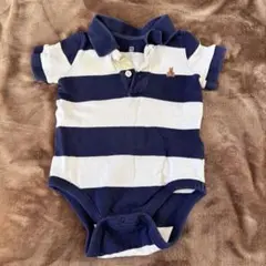 babyGAP ボーダー ロンパース　12-18m 80cm くま　半袖