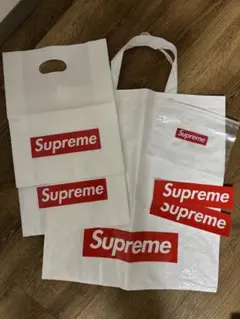 supreme シュプリーム ショッパー ステッカー ジップロック トートバッグ