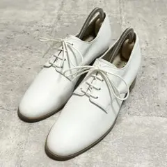 MARGARET HOWELL idea レースアップシューズ レザー ホワイト