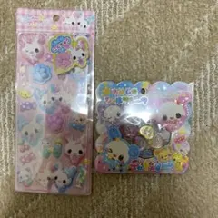 Candy Twins 肉球　ぷにぷに　おはじきシールフレーク　2つセット