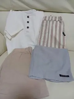 プティマインのキッズパンツ２点とシーンで購入の上下セットの３点セット販売