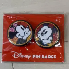 Disney ピンバッジ ミッキー＆ミニー 2個セット