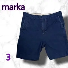 marka マーカ◆ショートパンツ◆インディゴ染め◆日本製◆サイズ3のサムネイル