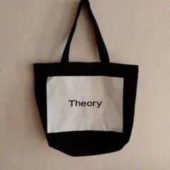 Theory トートバッグ 黒/白 汚れあり 写真アップしてますのサムネイル
