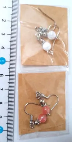 ハンドメイド　ピアス　２点セット