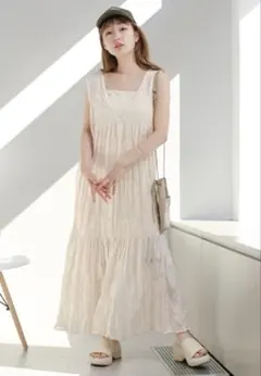 シアージャガードレースノースリーワンピース 0