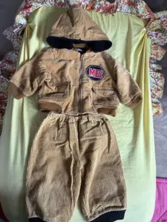 ベビー　キッズ★コーデュロイ フード付きジャケットとパンツ★セット