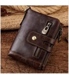 二つ折り財布　メンズ　本革　薄型　多機能大容量　男女兼用　化粧箱付け可能