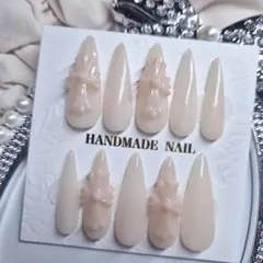 【Petiera】韓国ネイル/キラキラ/ギャル/ロング/クロス/ワンホン