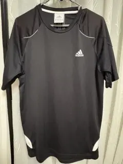 adidas 黒 スポーツTシャツ Ｍサイズ