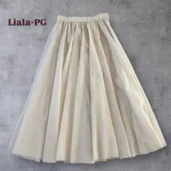 9【美品】Liala×PG チュール　ロング丈　フレアスカートのサムネイル