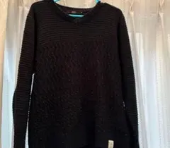 AZUL 黒 Vネック ニットセーター M