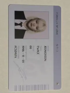 TWICE JEONGYEON タレントカード
