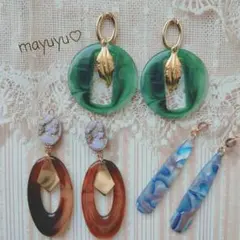 【し】ハンドメイドピアス・イヤリングまとめ売り 大人シンプルコーデ