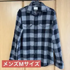 【AMERICAN EAGLE】長袖シャツ チェック柄 メンズMサイズ