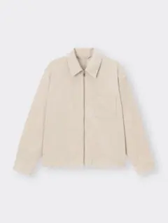 GU コーデュロイジップアップシャツ