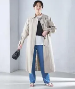 シップス　SHIPS　ロング ステンカラー コート 24SS