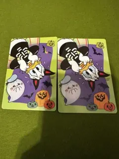 香港ディズニーランド限定！20周年 ハロウィン　トレカ　ドナルド　カード　セット