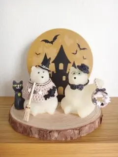 しろくま貯金箱　★ライトくまさん　ハロウィン　6点セット