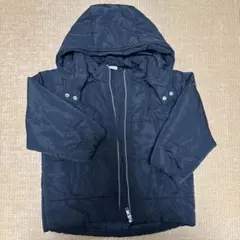 petit main ブラック中綿コート フード付き　110