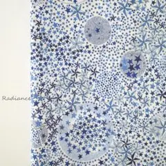 リバティ8.アデラジャ タナローンコットン 星柄 はぎれ生地布 ブルー