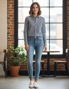 ほぼ未使用 定価2,8万円 ポロラルフローレン ニットドレスシャツ L 日本XL