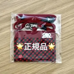 【新品未使用】familiar ネームホルダー　☆赤系　☆人気