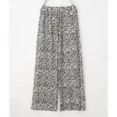 Honeys ハニーズ プリーツパンツ sizeＬ レオパード ヒョウ柄