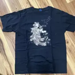 羽根デザイン ブラック Tシャツ