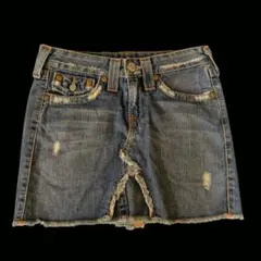 TRUE RELIGION ミニデニム y2k 平成ギャル USA製