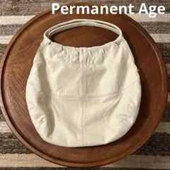 Permanent Age パーマネントエイジ レザー シェルバッグ 白
