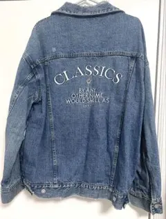 MOUSSY デニムジャケット Gジャン バックロゴ ダメージ加工 美品春コーデ