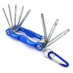 8in1 トルクスレンチセット 折り畳み式 携帯工具 自転車;M5562;のサムネイル