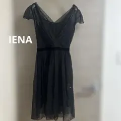 IENA イエナ　ドット柄　シアー　ワンピース　フォーマル　BLACK Freeのサムネイル