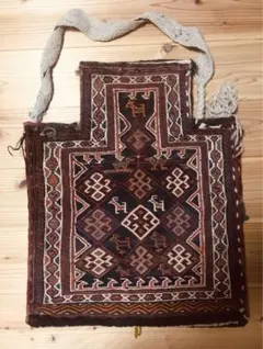オールド カシュカイ アンティーク ペルシャ絨毯 ショルダー バッグ