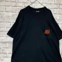 USA製90sヴィンテージTシャツ！シングルステッチ　ブラック半袖古着XL 27