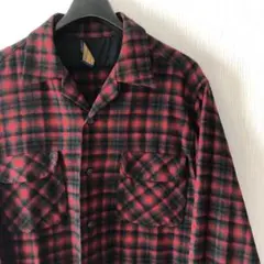 ❤️50s ❤️ペンドルトン　ボードシャツ　シャドーチェック　縮み無し　オンブレ