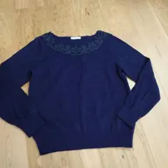 テチチ　ネイビー　ニット　セーター