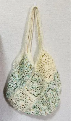 かぎ針編み　グラニースクエア　トートバッグ