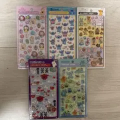 u*6様 【正規品】ボンボンドロップシール ディズニー 5種セット