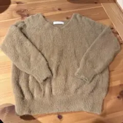 SENSE OF PLACE ベージュ Vネック ニット