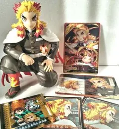 煉獄杏寿郎セット ６点　フィギュア　シール　カード　鬼滅の刃　きめつ
