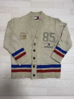 TOMMY JEANS ベージュカーディガン Mサイズ
