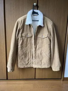 あ様専用‼️ベージュ コーデュロイジャケット ボア襟付き 値段交渉OK