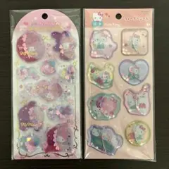 ウォーターインシール　ウォーターシール　2枚セット　マイメロディ　ハローキティ