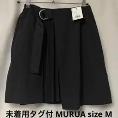 未着用 MURUA ムルーア プリーツ ミニスカート ブラック size Mのサムネイル