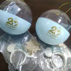 新品　ディズニー　カプセルトイ　20周年　キーホルダー