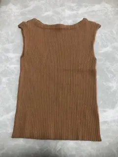 CECIL McBEE ブラウン ノースリーブ ニット　M